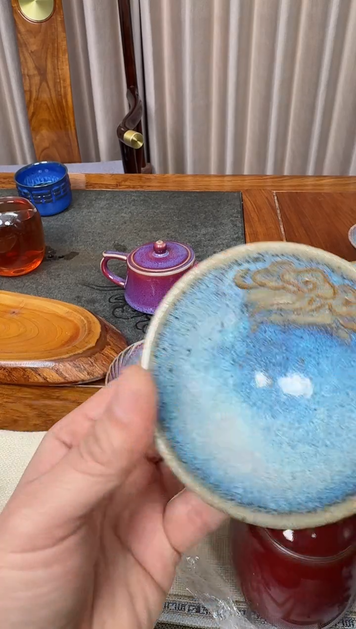 【闪购商品】瓷片119-1祥云盏（一亓九窑）