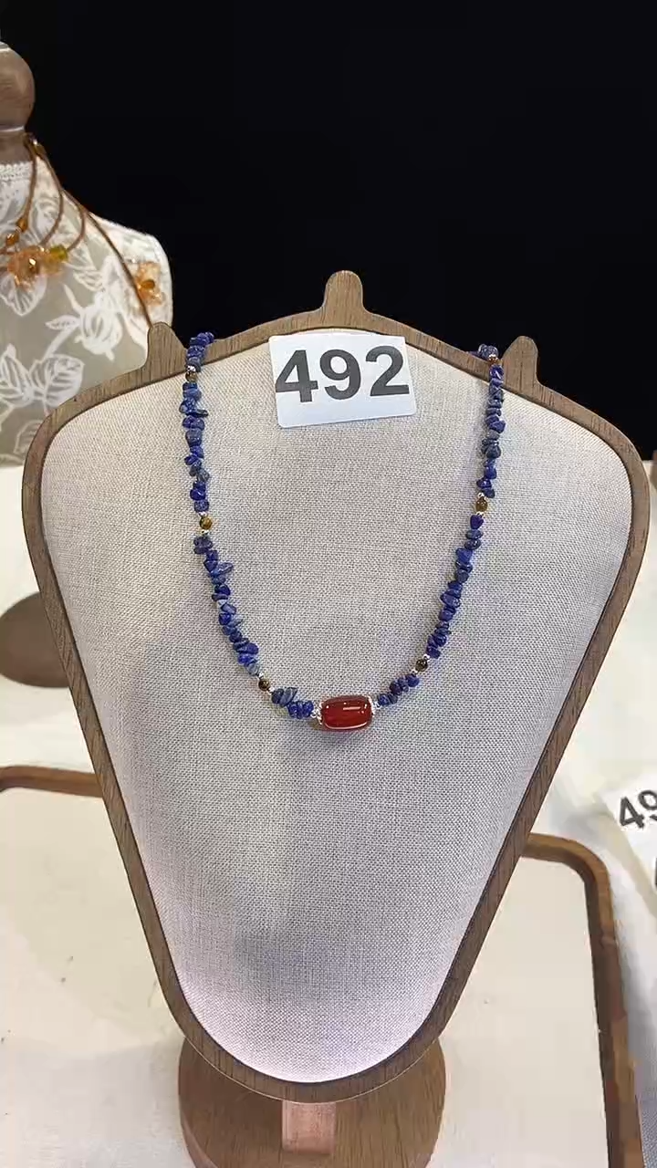 项链钛钢淡水珍珠492