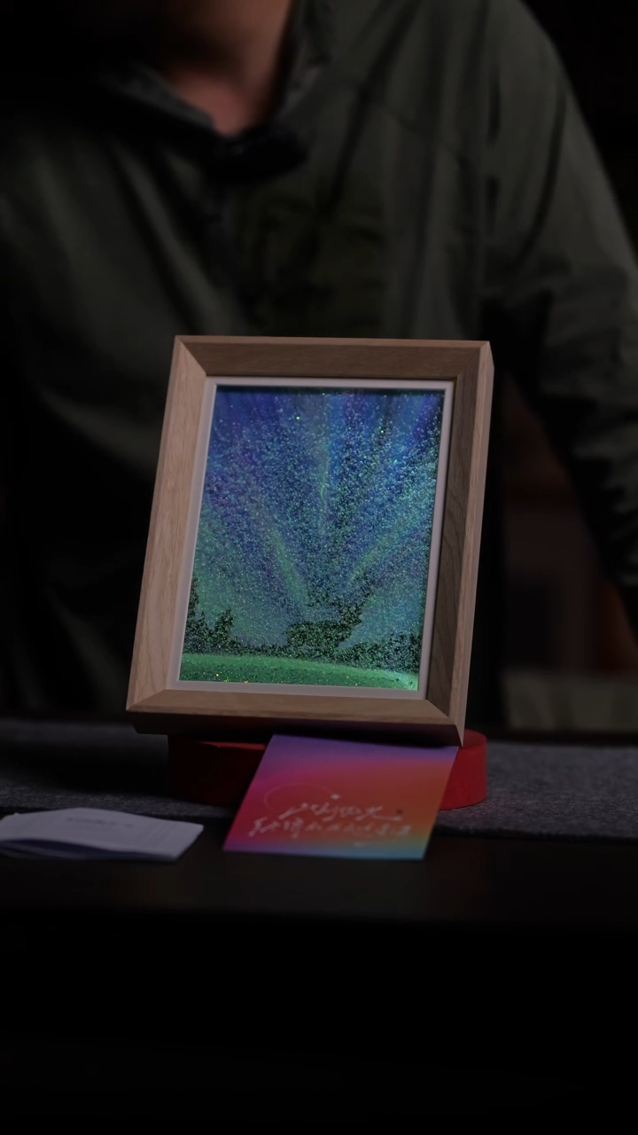 国画284-8寸 流沙 手写-    带灯