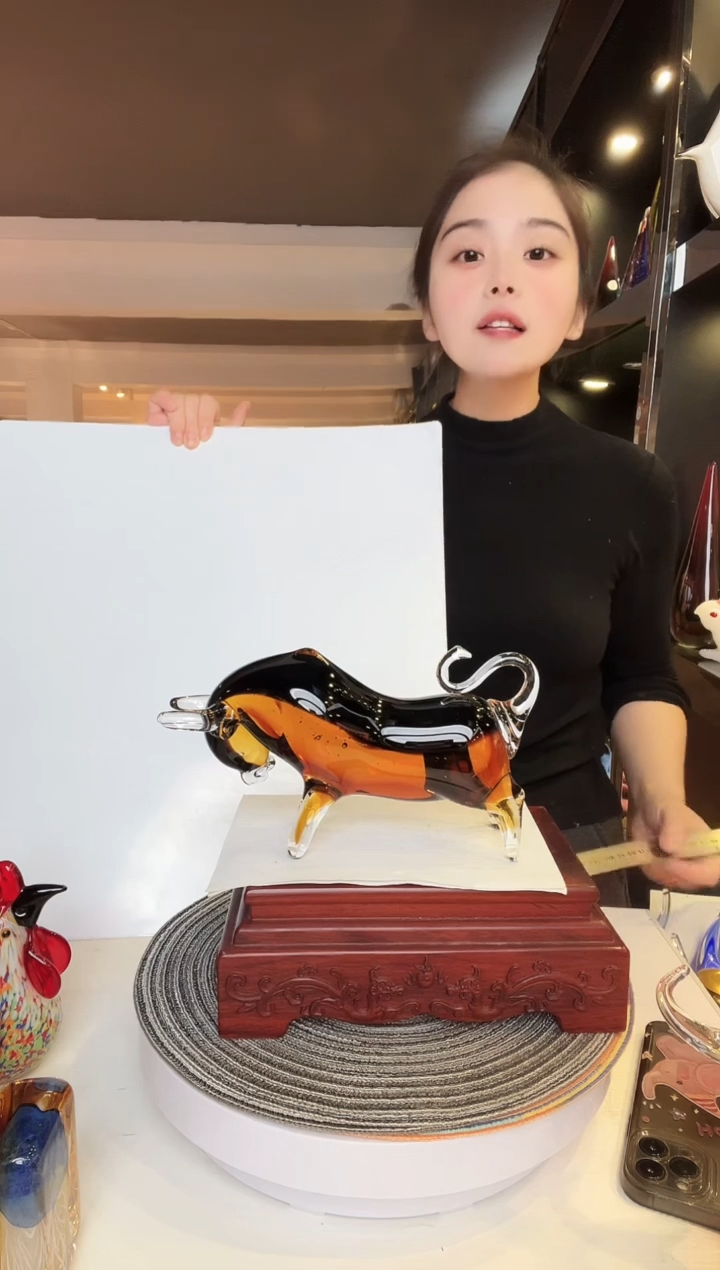 【闪购商品】茶盏琉璃摆件家居摆件