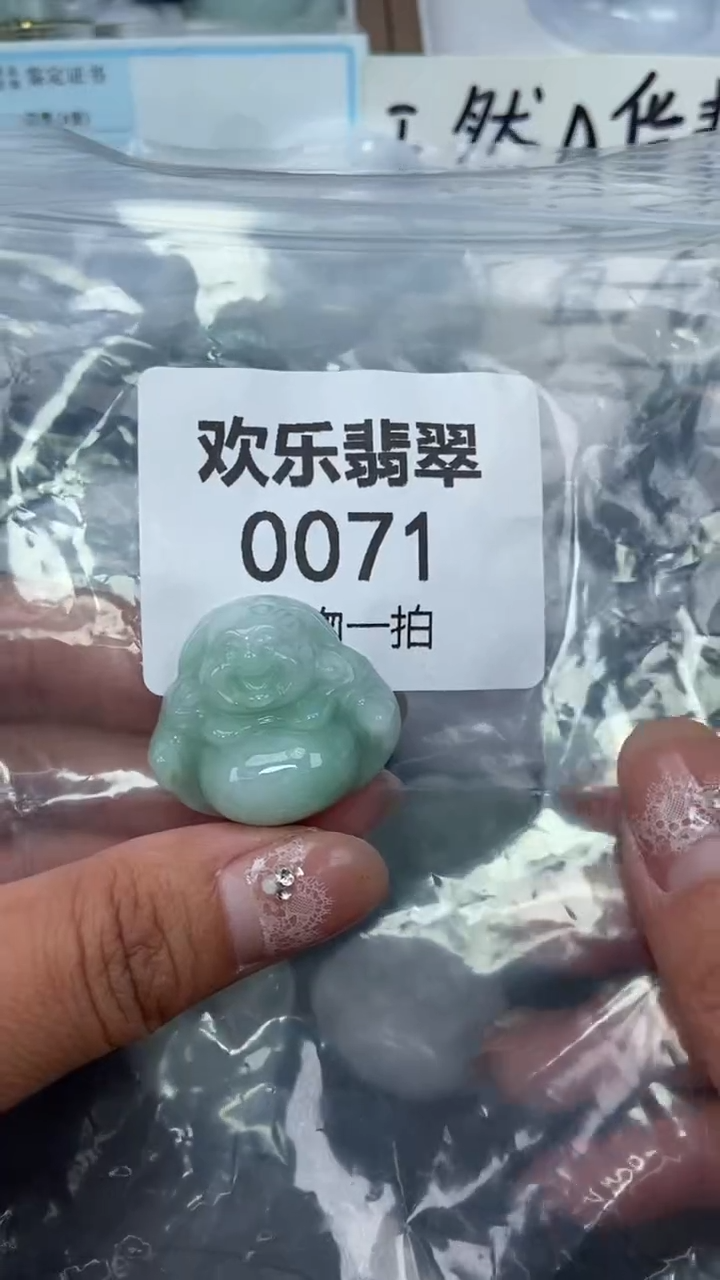 颈饰未镶嵌翡翠缅甸天然翡翠0071