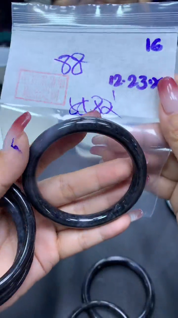 未镶嵌定制翡翠16手镯55.8纹+88元+拍一发一