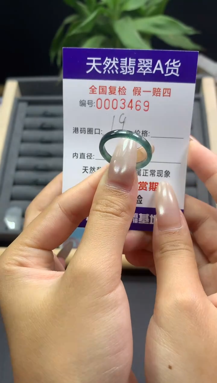 未镶嵌戒指翡翠天然  3469