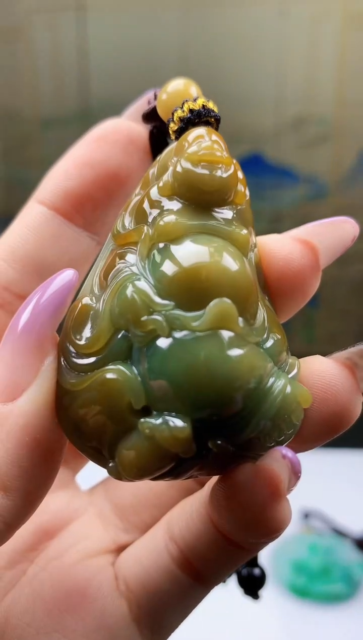 【闪购商品】定制翡翠未镶嵌4902ty-毛货挂件80