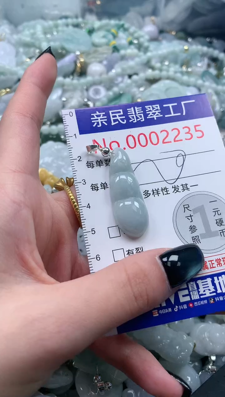 翡翠未镶嵌吊坠(不含链)2235