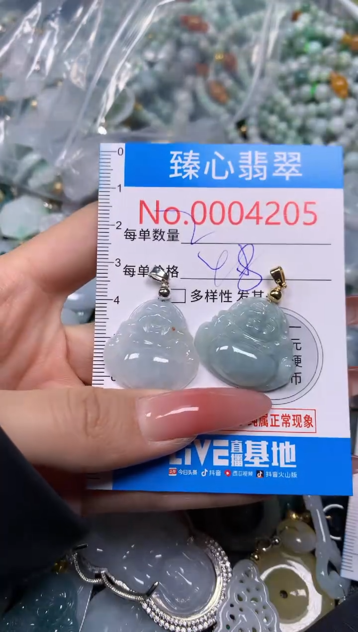 【闪购商品】翡翠颈饰未镶嵌含绳0004205