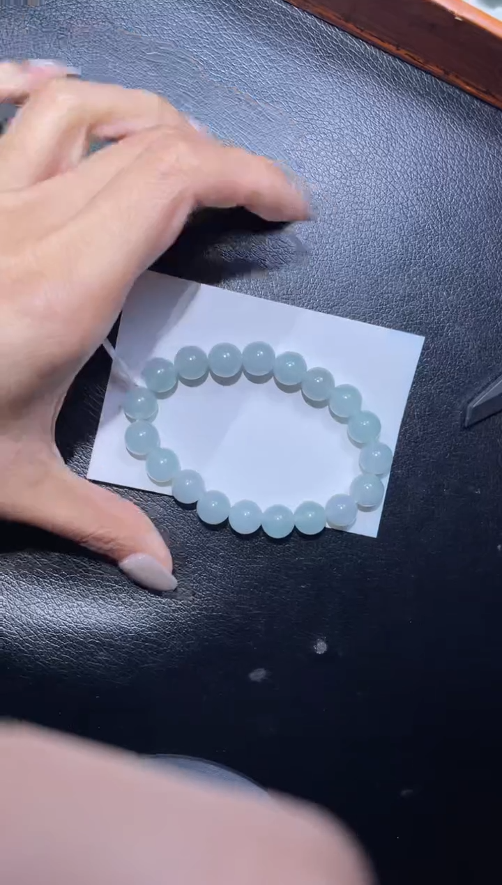 【闪购商品】定制翡翠未镶嵌天然缅甸A货翡翠手串100尺寸10左右