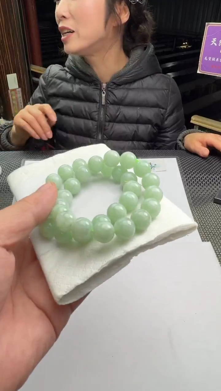 未镶嵌手串翡翠--018307-多样性发其一