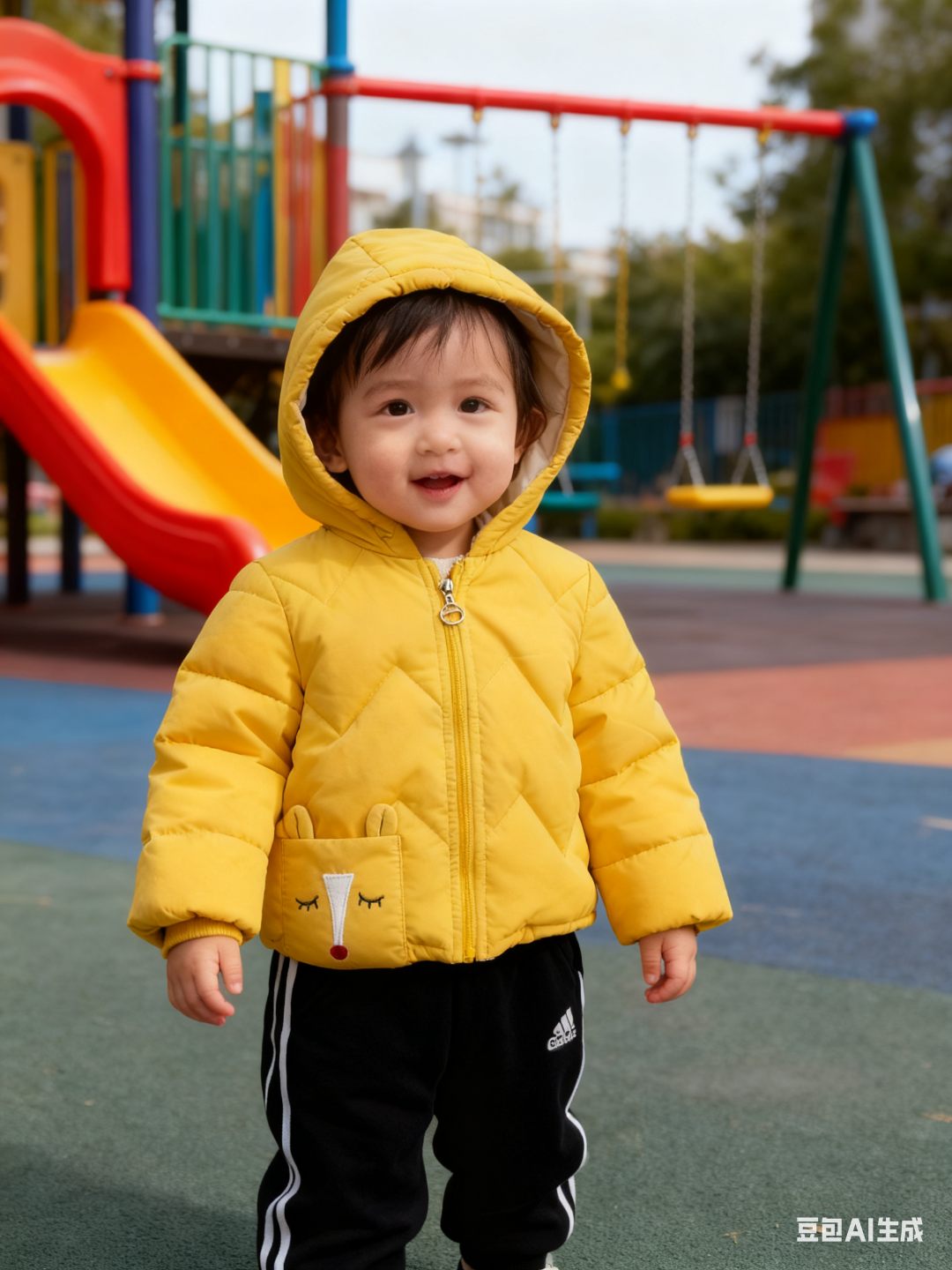 品牌剪吊牌男生女生小童儿童连帽棉服