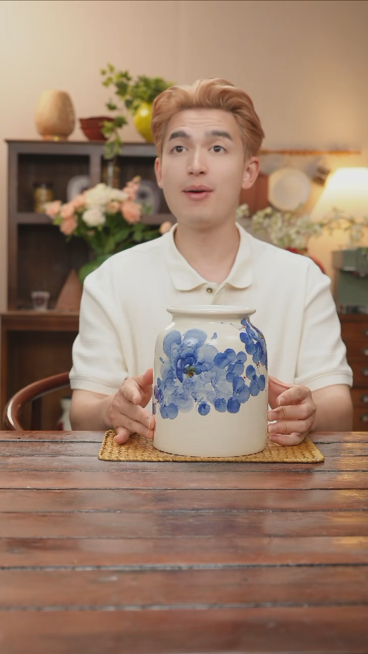 摆件景德镇艺术感手作花瓶