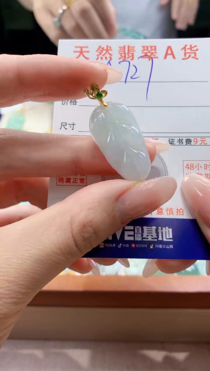 翡翠未镶嵌颈饰天然A货翡翠挂件