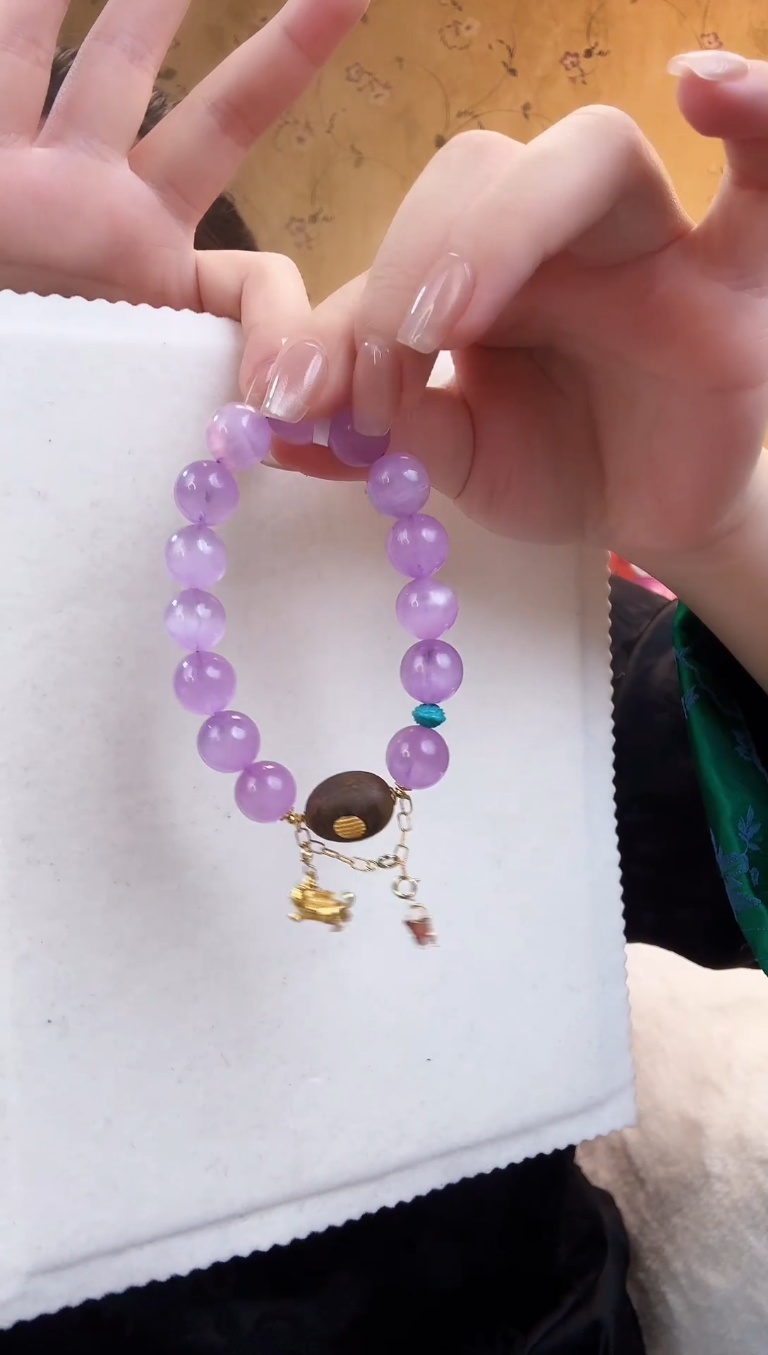 【闪购商品】锂辉石手串未镶嵌紫锂辉手串1117约12M