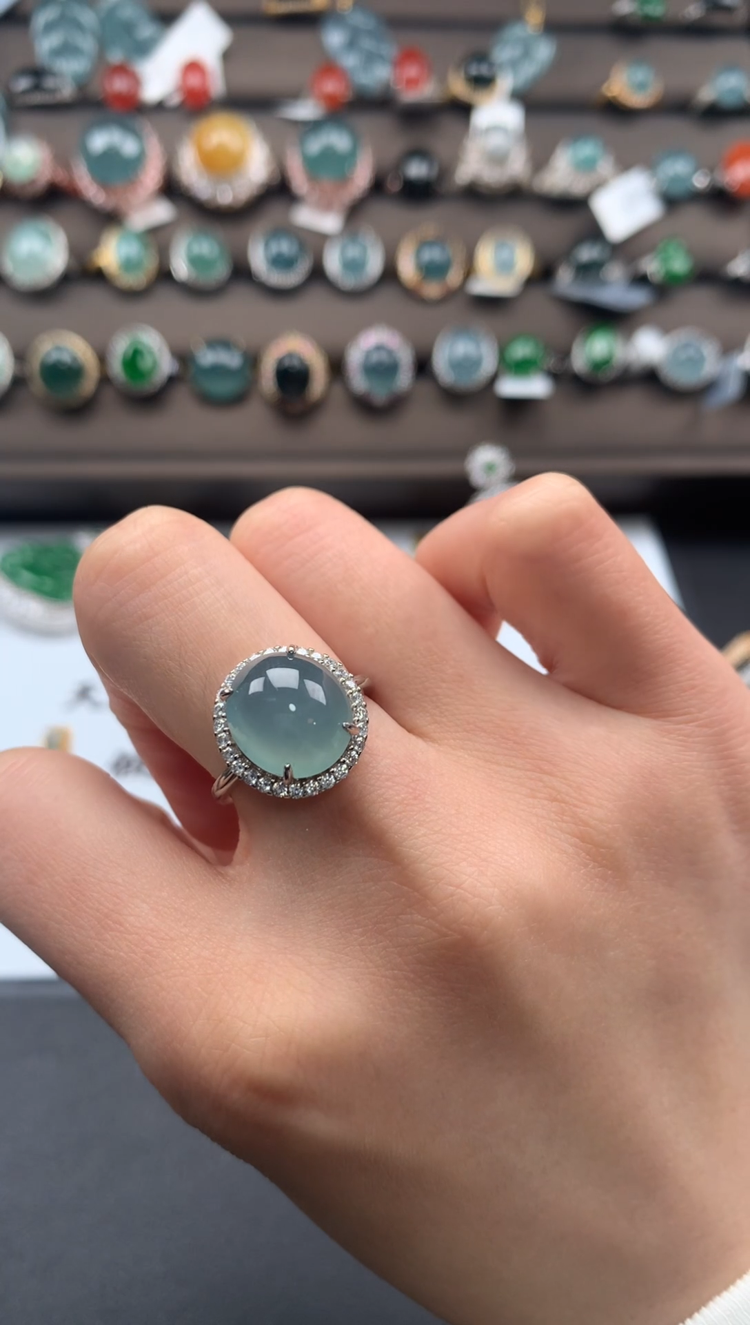 【闪购商品】翡翠戒指银S925镶嵌3213213213