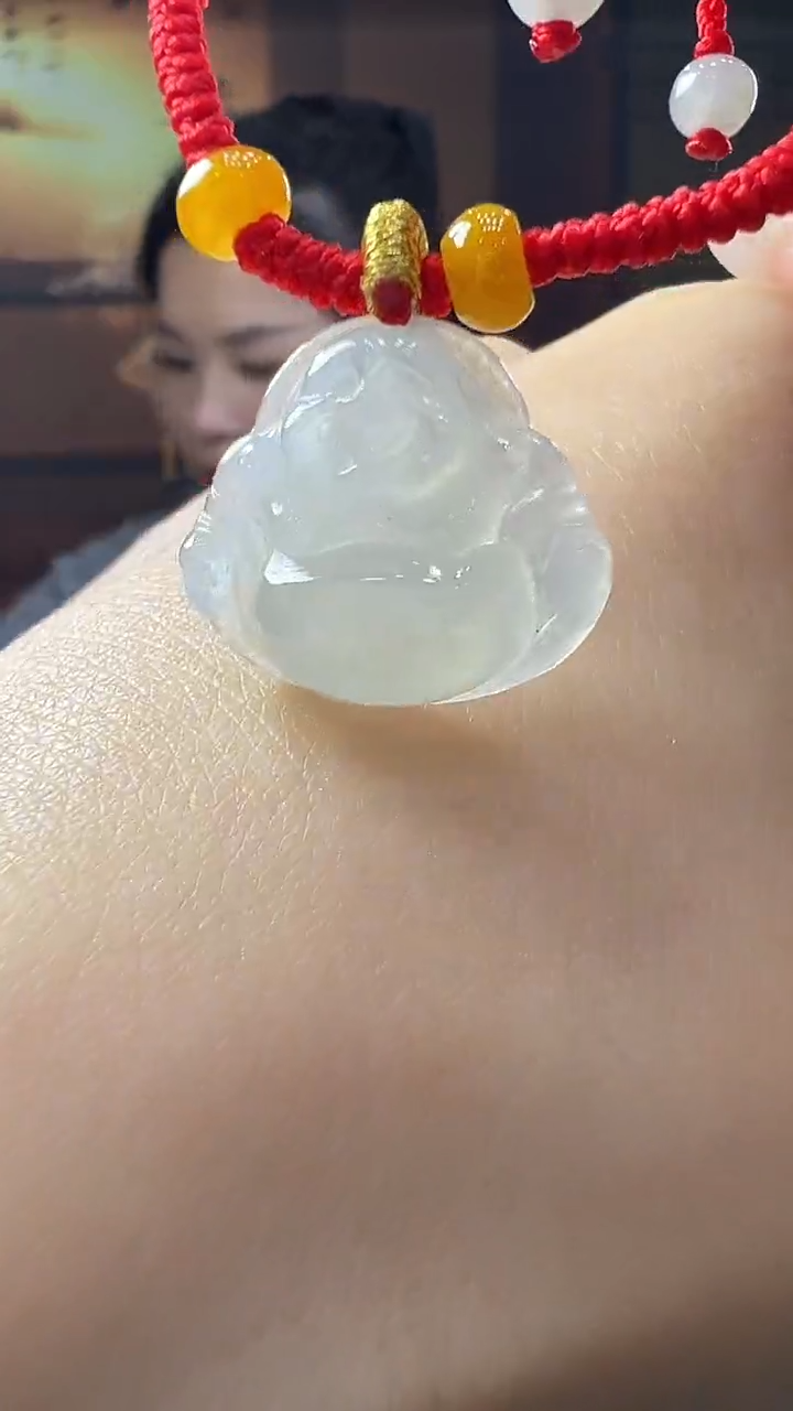 未镶嵌挂件翡翠佛公手绳