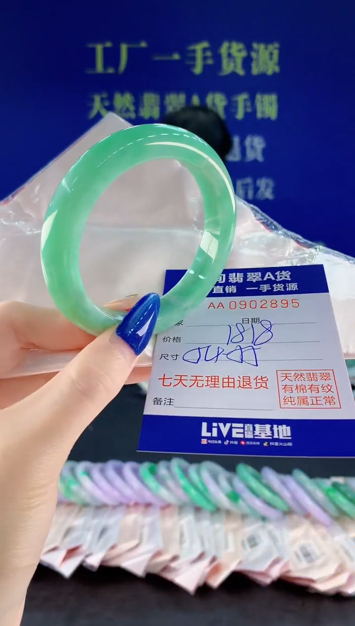 未镶嵌手镯翡翠95