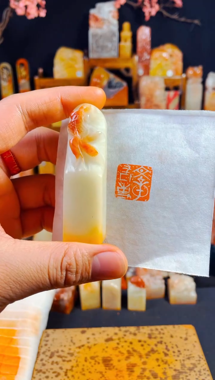 【闪购商品】寿山石印石手工篆刻《文章千古事》