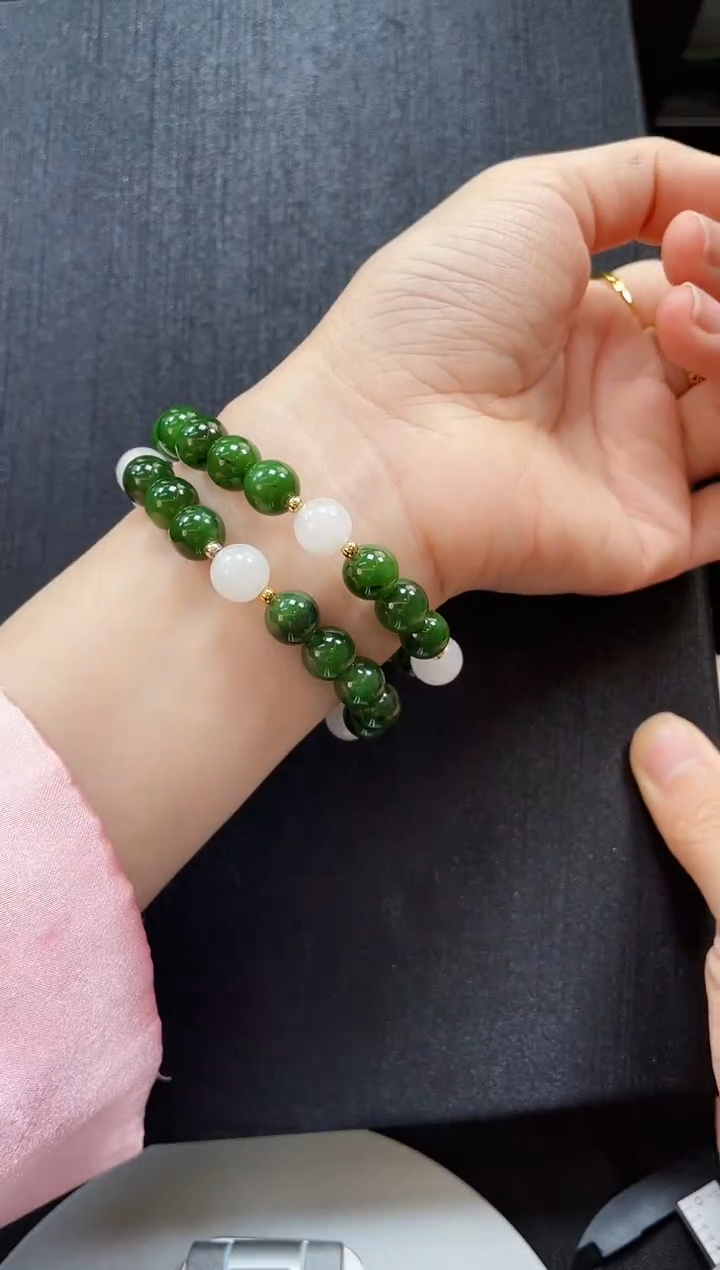 手串未镶嵌和田玉多样性发一