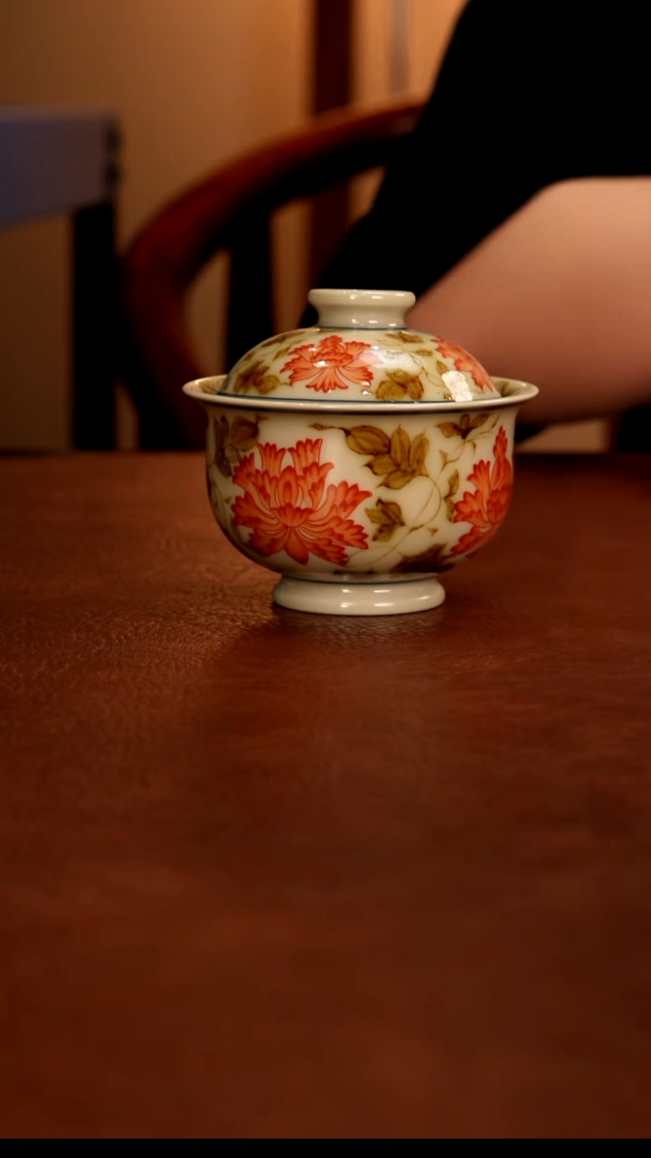 摆件陶景德镇瓷器，青花瓷手绘茶具~