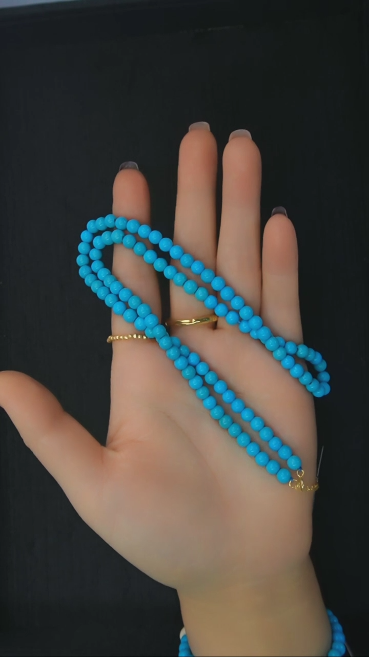 【闪购商品】绿松石项链银S925镶嵌发货一件