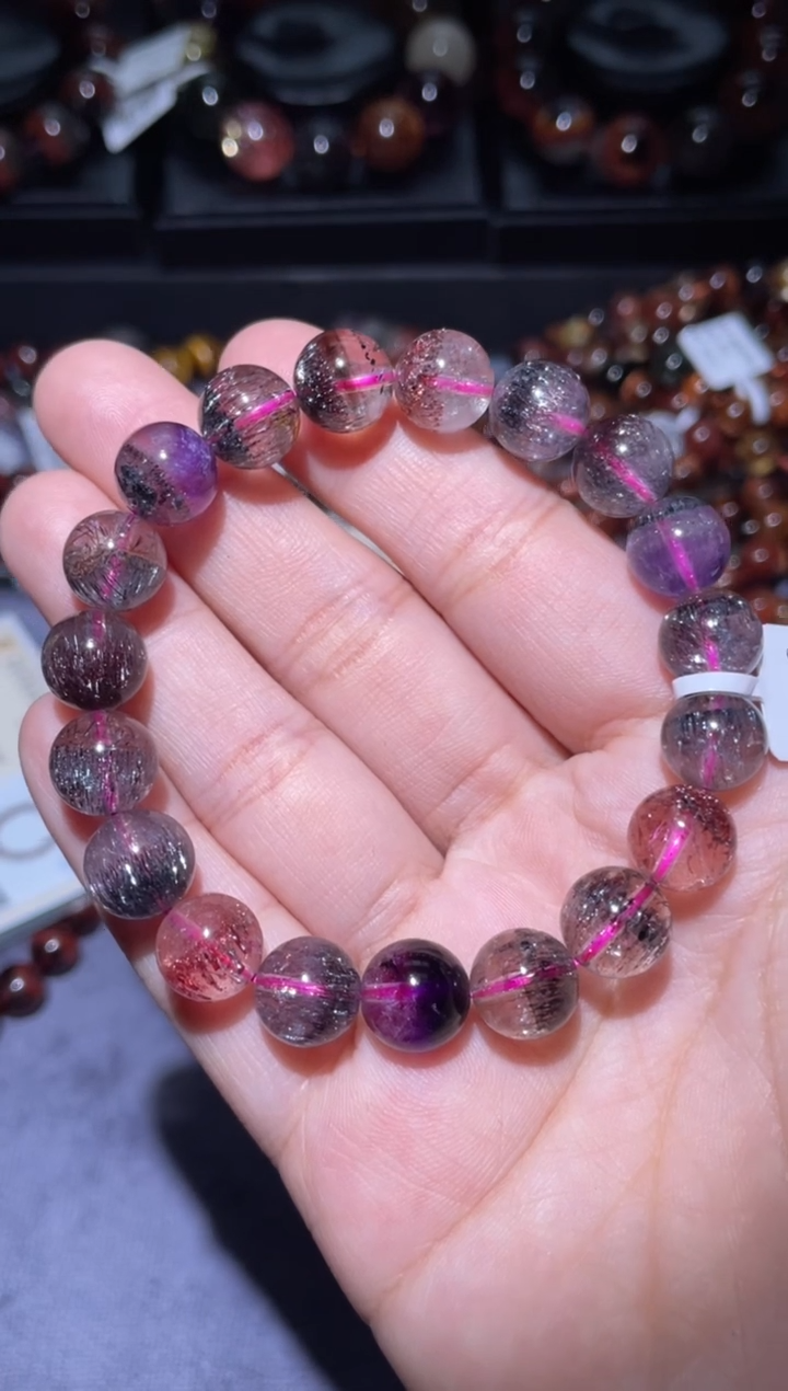 【闪购商品】水晶手链未镶嵌超七10mm-155