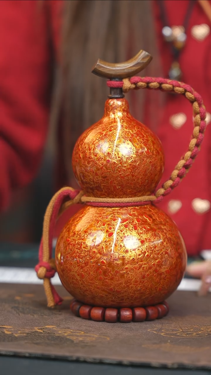 【闪购商品】WF208漆艺酒葫芦不包手串及旋转底座