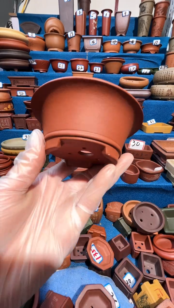 【闪购商品】紫砂紫砂花盆9*4