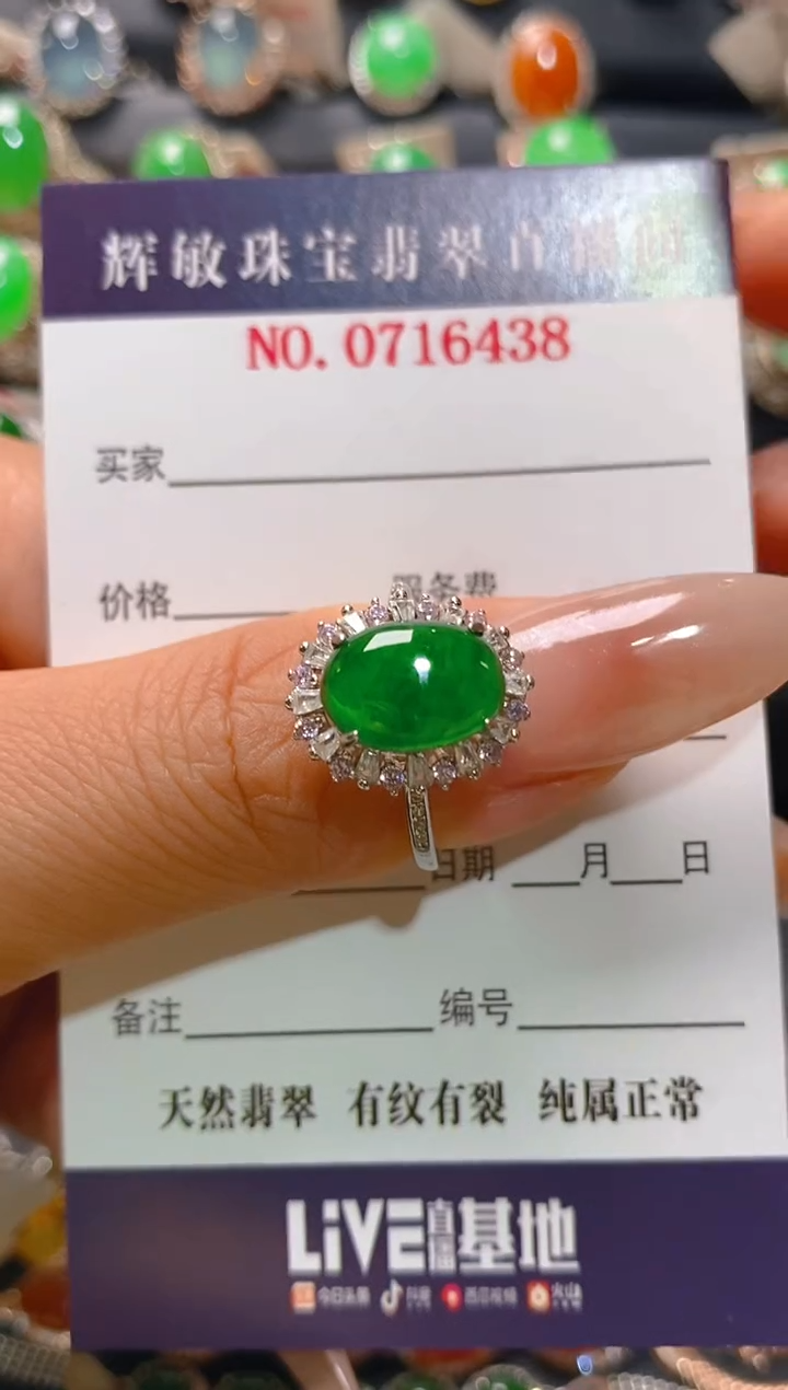 【闪购商品】翡翠耳饰银S925镶嵌天然A货翡翠1