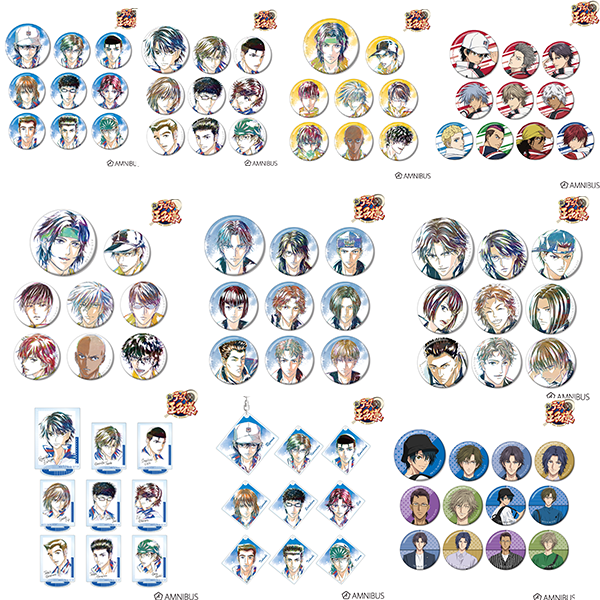 新网球王子水彩系列徽章&立牌&挂件 盲盒代拆