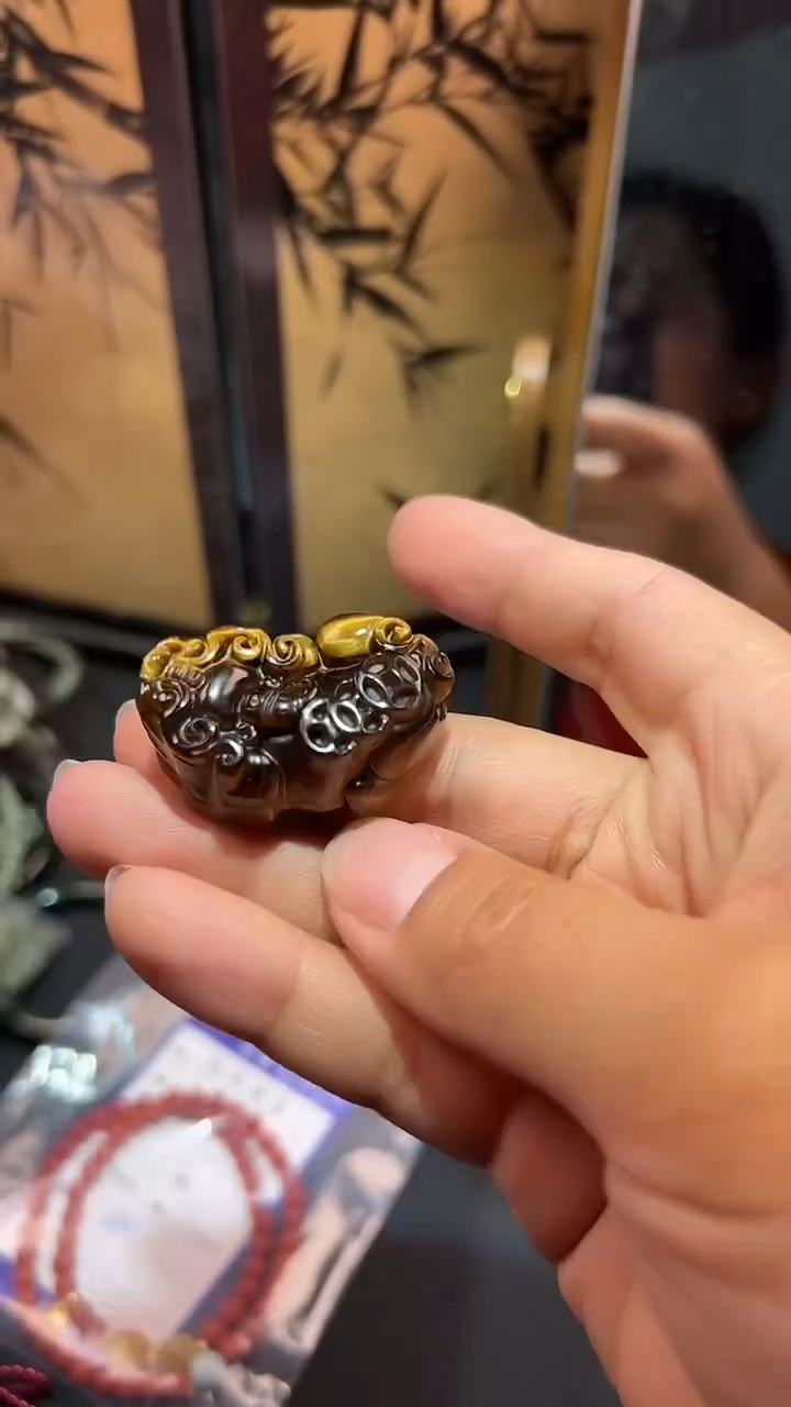 【闪购商品】木变石（虎睛石）颈饰未镶嵌随机多样性发一