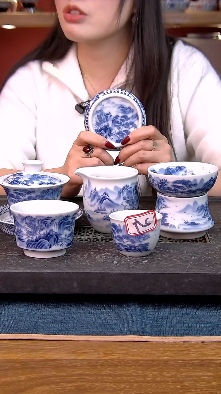 简装家用款7件套 白瓷陶瓷茶具