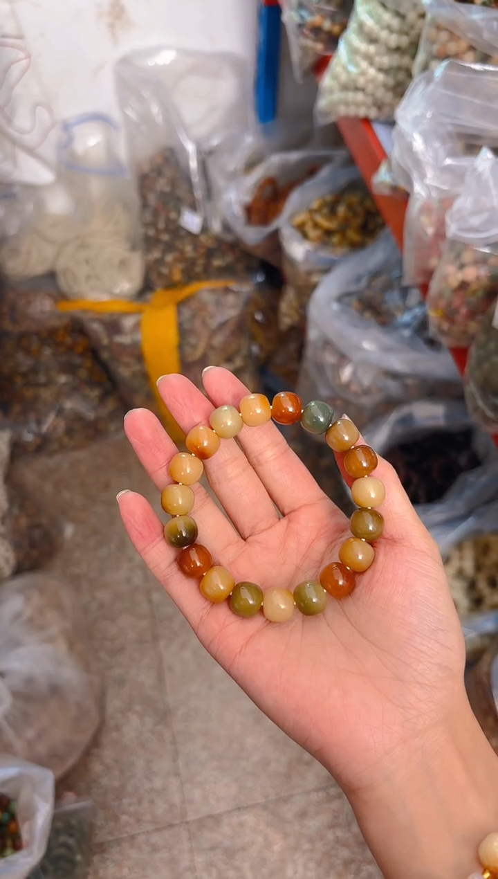 吊坠菩提根/象牙果敦煌桶珠单圈 手串 09