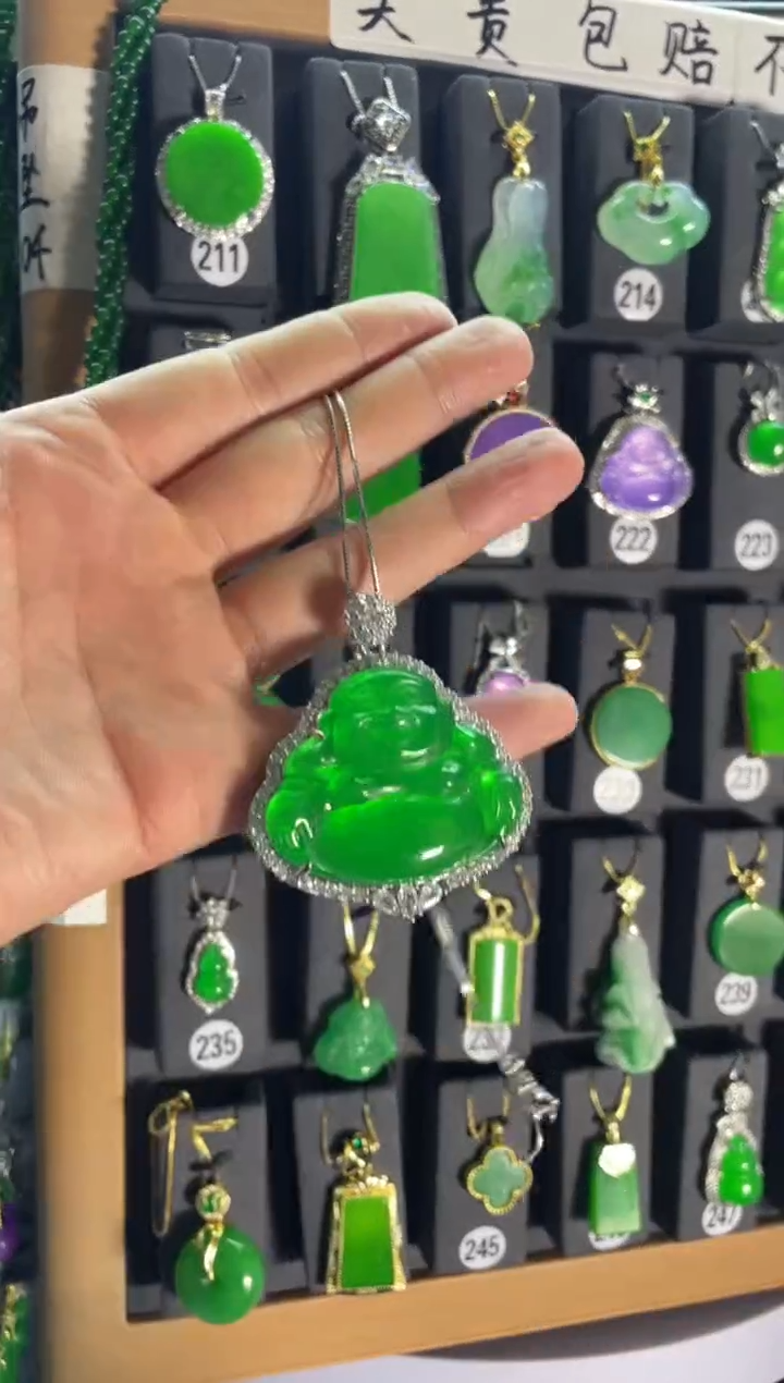 【闪购商品】翡翠耳饰银S925镶嵌 看.....
