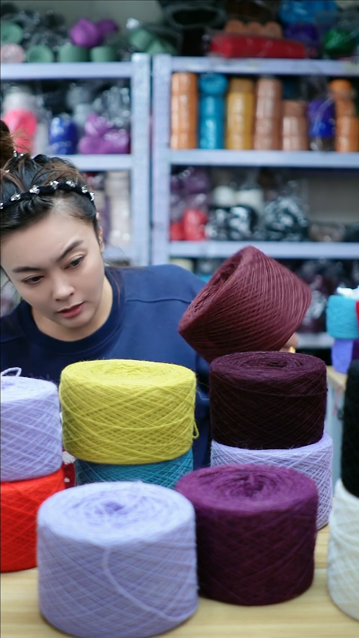 貂毛欢姐手编线A690