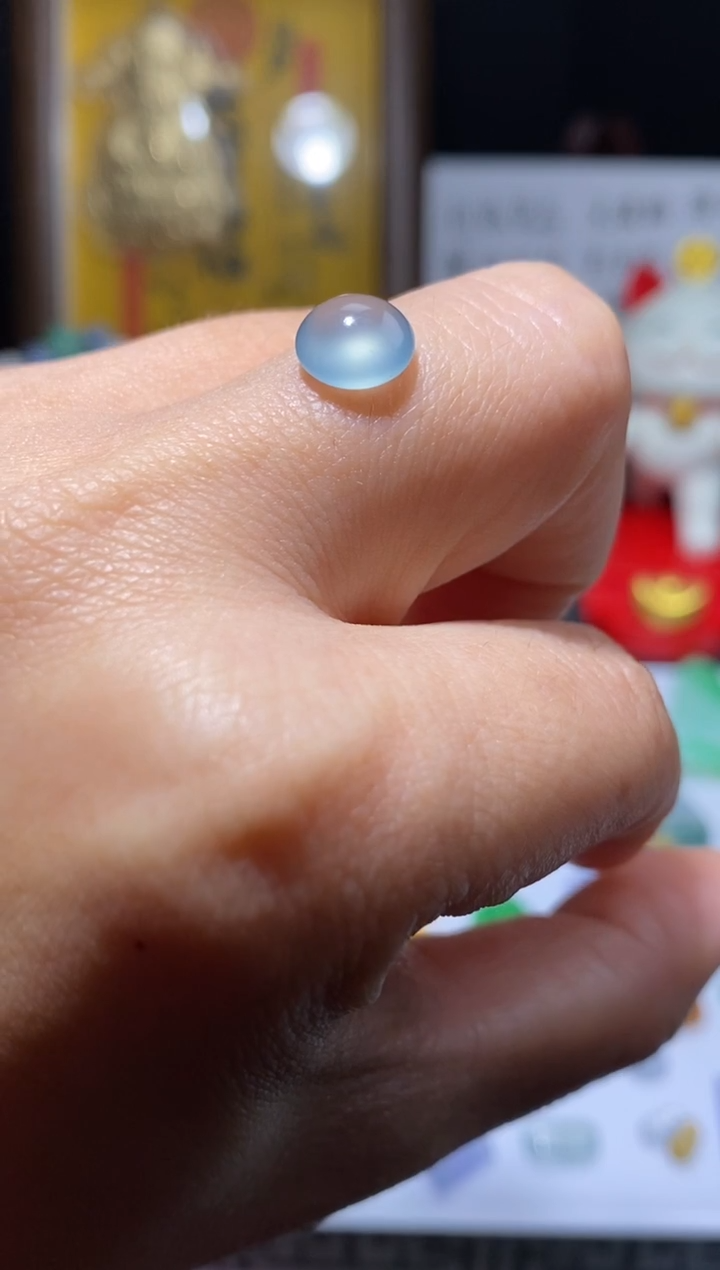 未镶嵌定制翡翠蛋面8*3.9