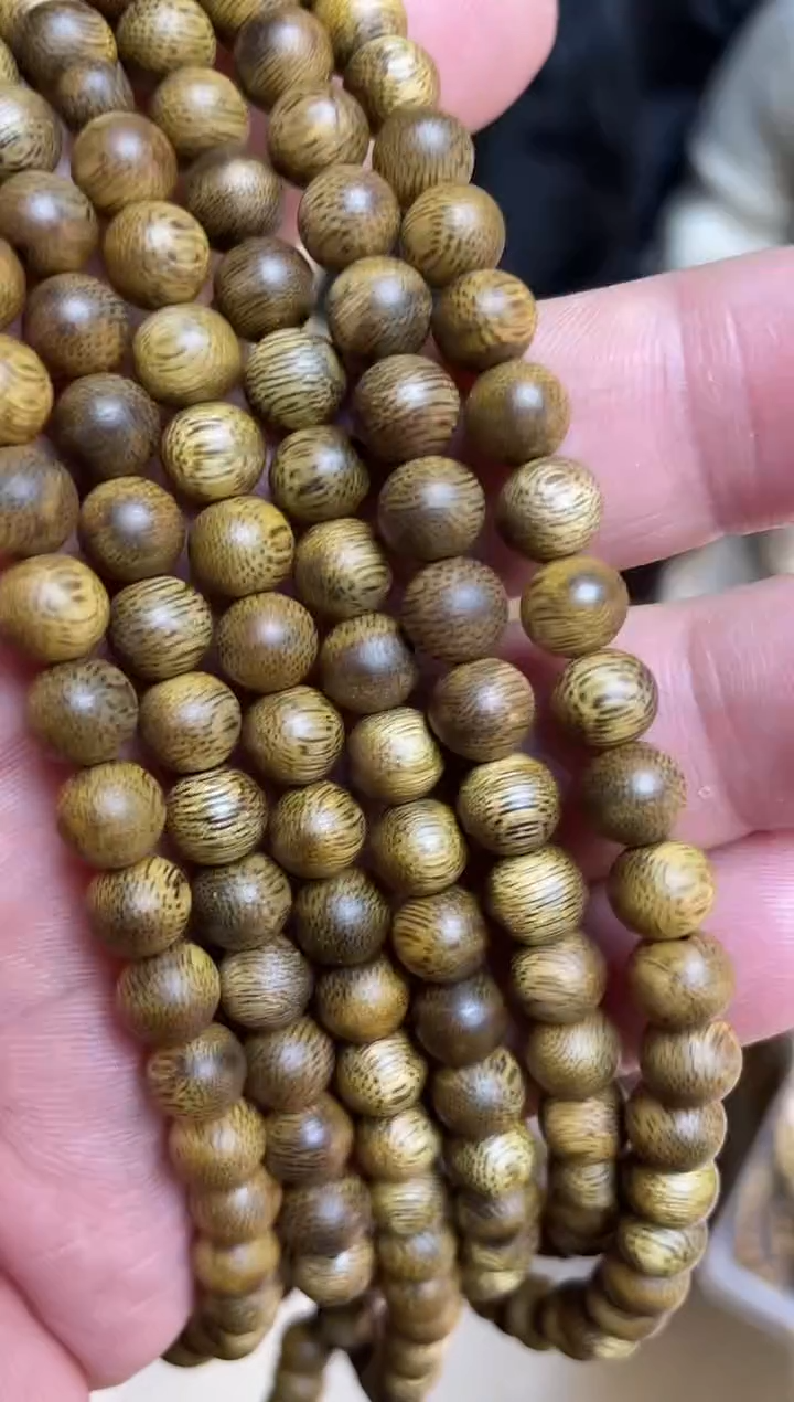 【闪购商品】沉香手串1莺歌绿圆珠长串0.7多样性发其一