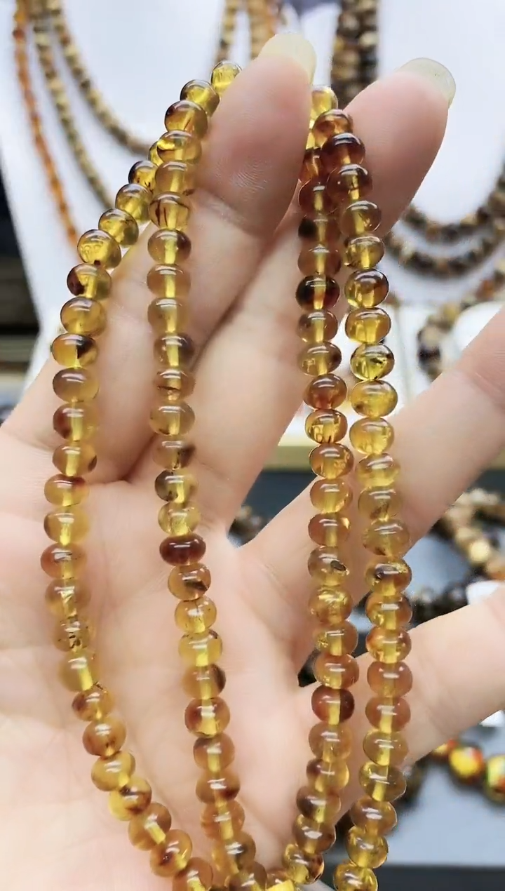 【闪购商品】琥珀颈饰未镶嵌6琥珀