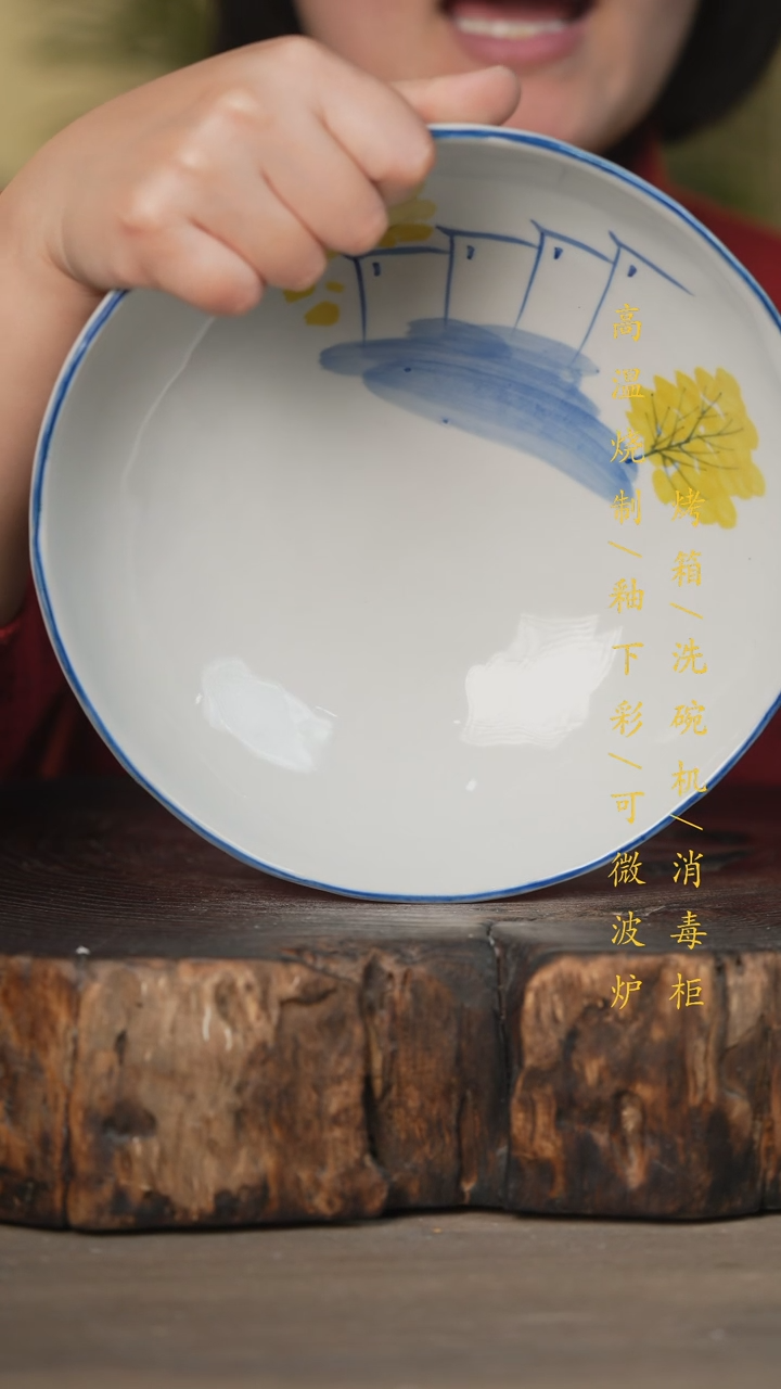 【闪购商品】碗景德镇高温釉下彩可微波烤箱洗碗机