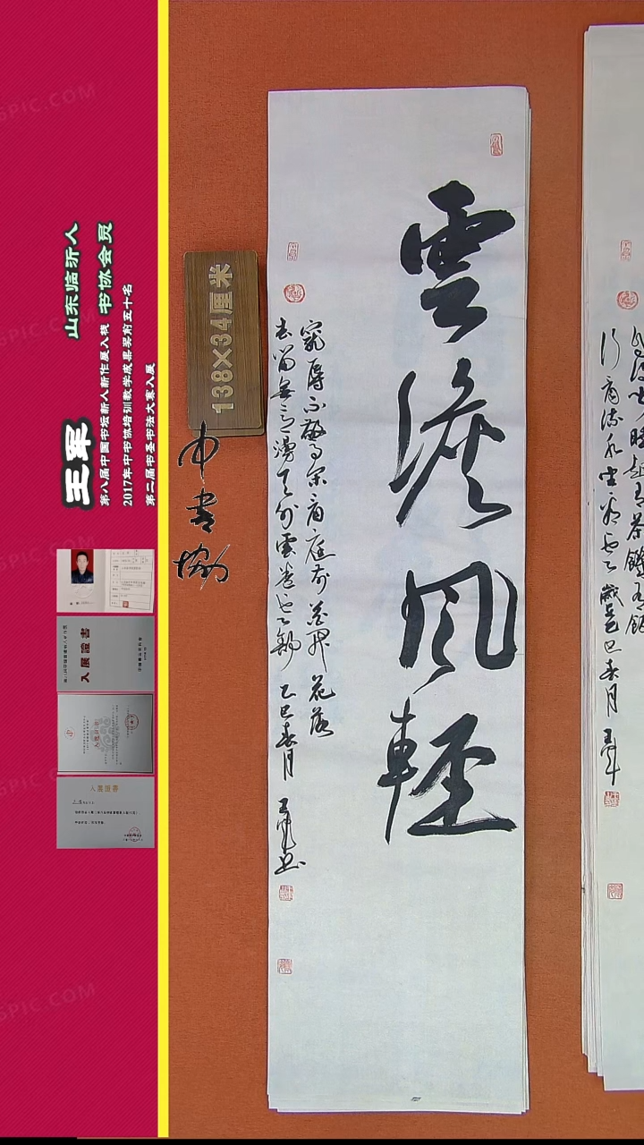 【闪购商品】书法423王军书法精品作品