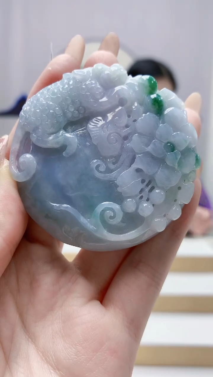 未镶嵌定制翡翠4812jw-毛货挂件37