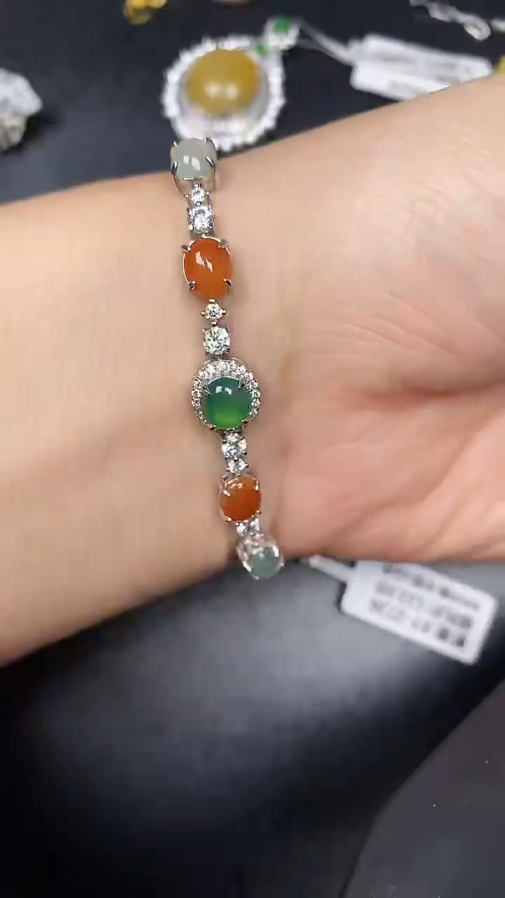 银S925镶嵌戒指翡翠2360