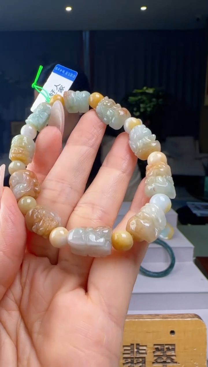 未镶嵌手串翡翠YJ@@60B7J17584