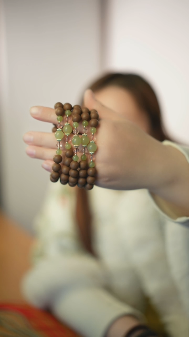 栀子花 手工合香 手工串珠