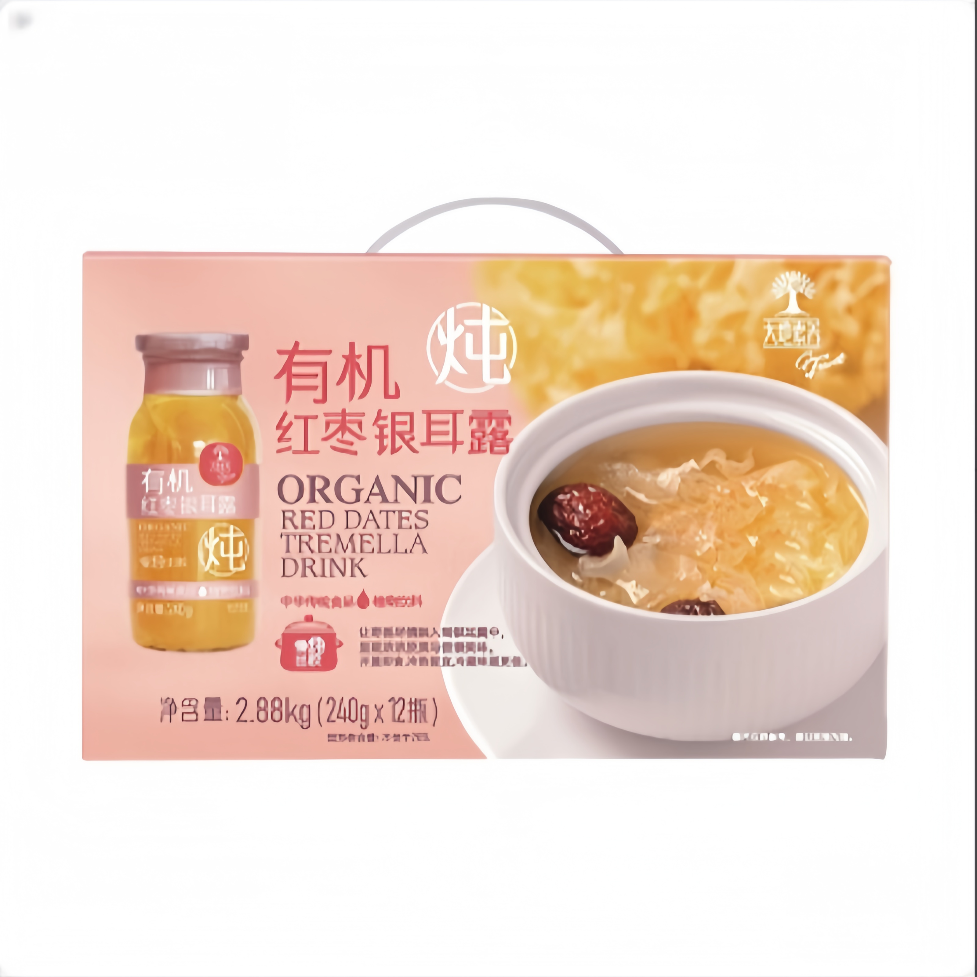 开市客大地素养有机红枣银耳露240g*12