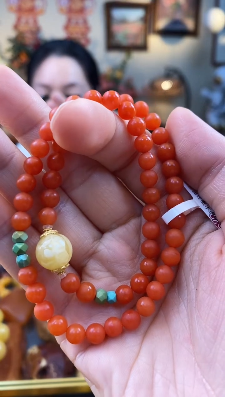 【闪购商品】未镶嵌南红玛瑙手串手串双圈