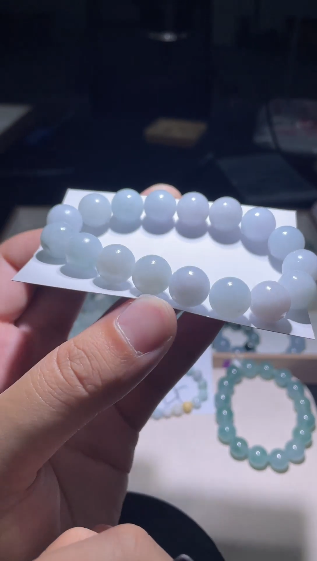 未镶嵌定制翡翠南**娘翡翠手串