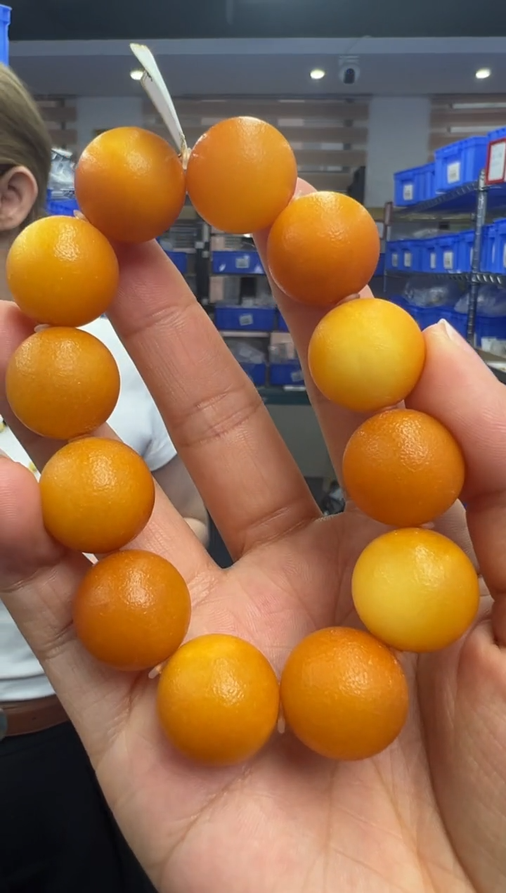 未镶嵌琥珀手链35秒拍号假一罚十