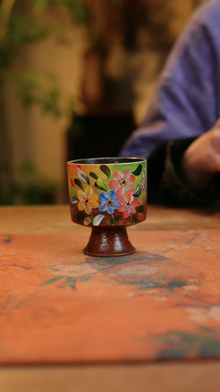 【闪购商品】瓷片1956景德镇手工手绘釉下彩高温瓷