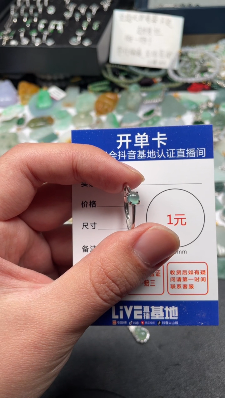 【闪购商品】翡翠颈饰未镶嵌戒指