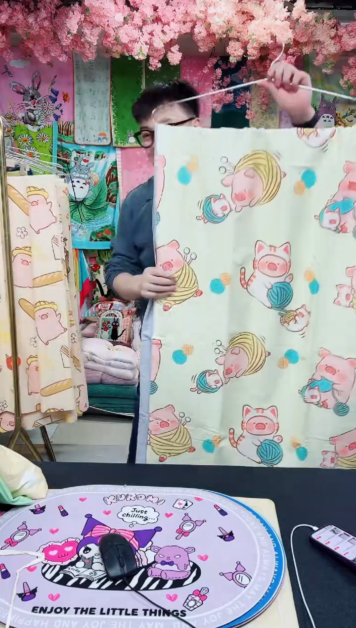 棉直播间链接纯棉被套150*200