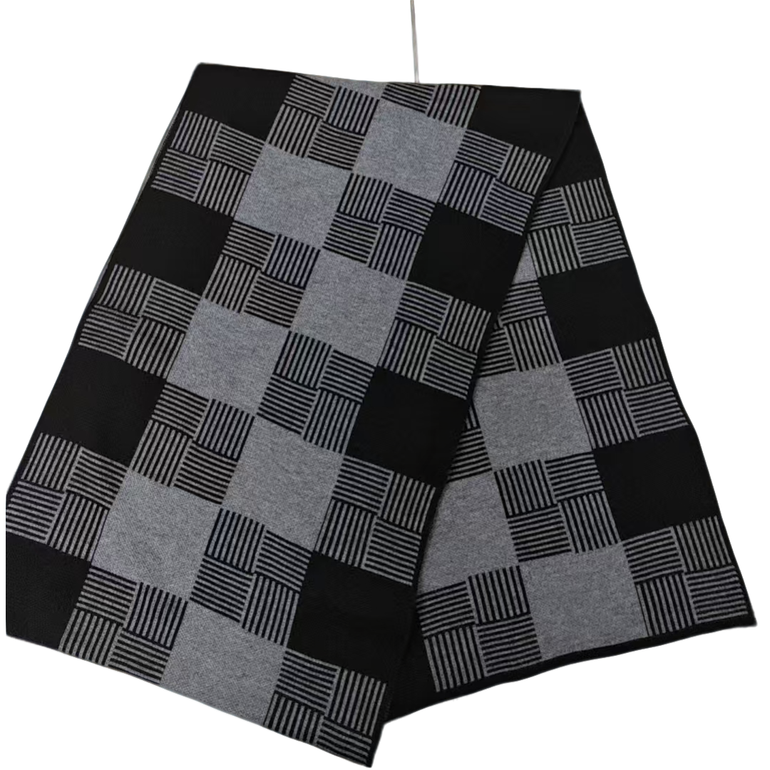 25男女同款时尚休闲百搭格子双色围巾